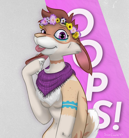 Badge - Oops the bunny