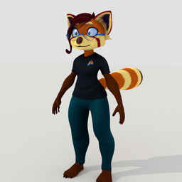 3D - Luna Red Panda